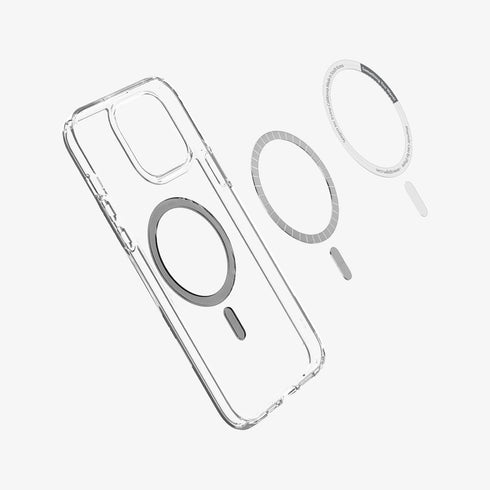 ACS03210 - iPhone 13 Pro Max Case Ultra Hybrid Mag Safe Compatible in white showing the back